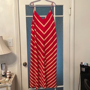 ASOS Tall Chevron Flowy Maxi Dress